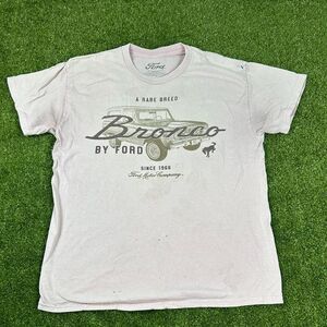 Ford Men's Pink and White T-shirt